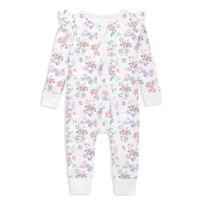 Aster & Oak Pastel Bloom Zip Romper