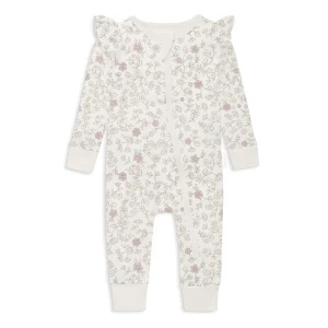 Aster & Oak Pippy Floral Zip Romper