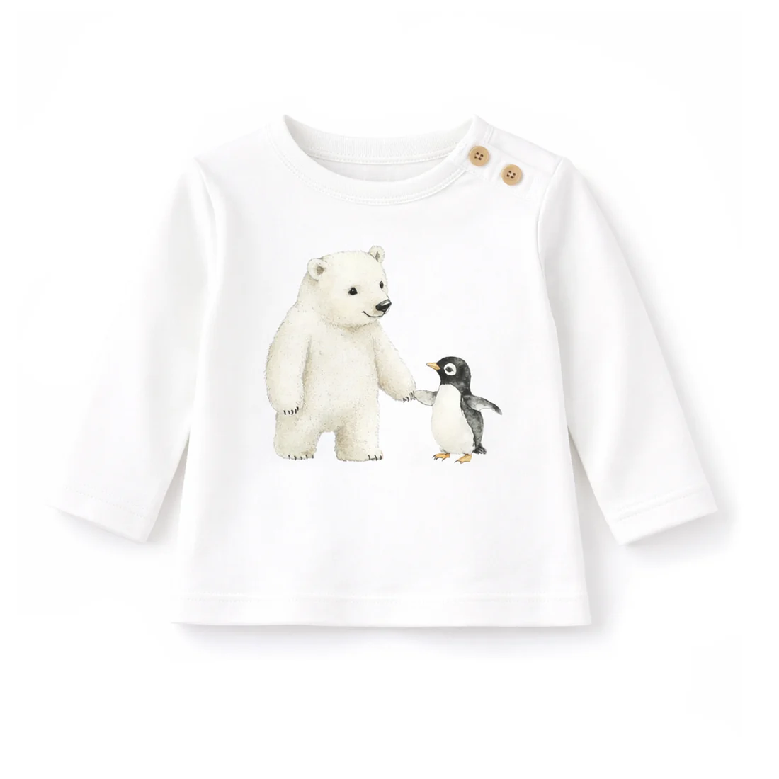 Aster & Oak Polar Friends Print Tee Aster & Oak Polar Friends Print Tee