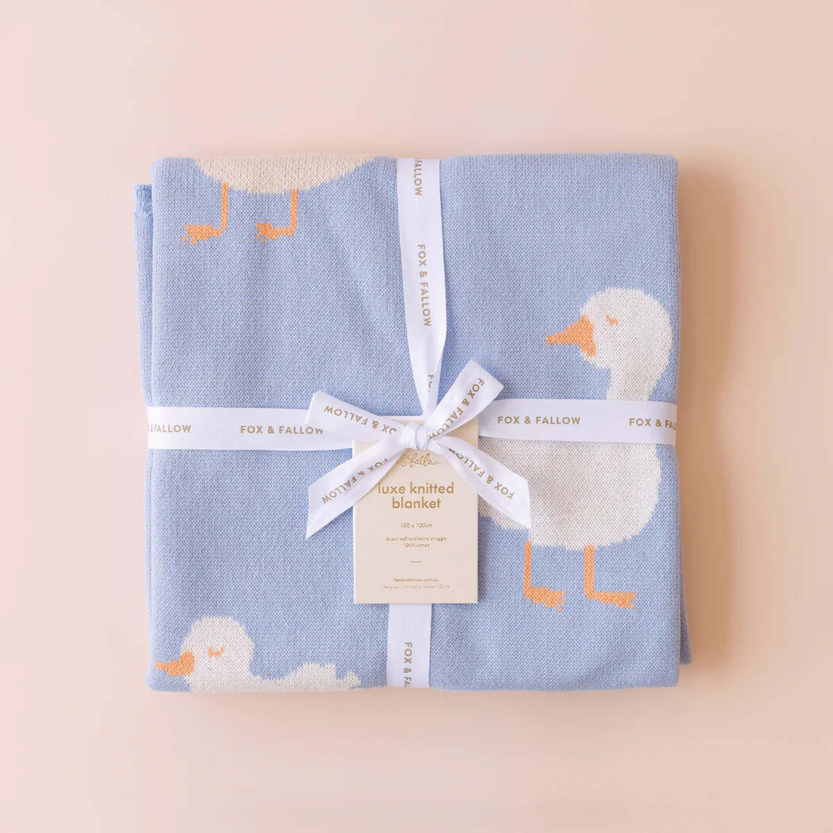 Fox & Fallow Blue Ducks Blanket Fox & Fallow Blue Ducks Blanket