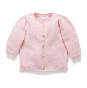 Purebaby Textured Cardigan Pink