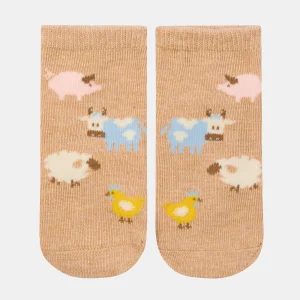 Toshi Organic Baby Ankle Socks Jacquard Farm Buddies Toshi Organic Baby Ankle Socks Jacquard Farm Buddies