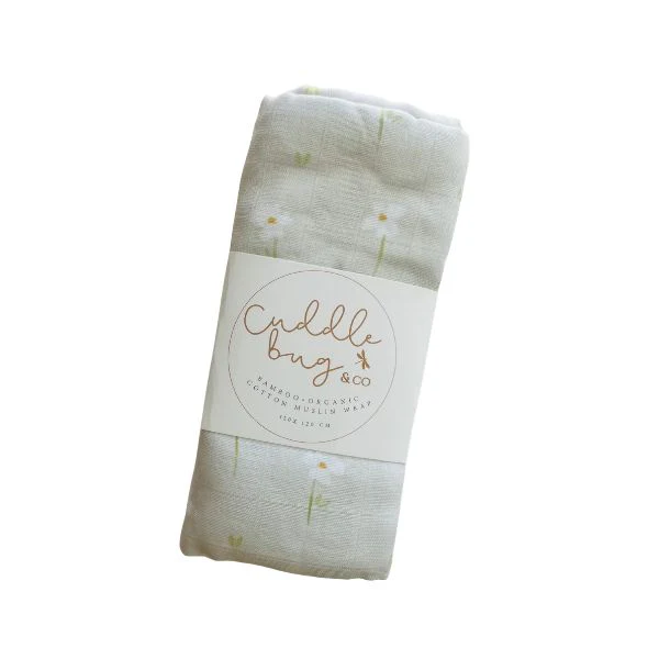 Cuddle Bug & Co Bamboo Muslin Wrap Flora Cuddle Bug & Co Bamboo Muslin Wrap Flora