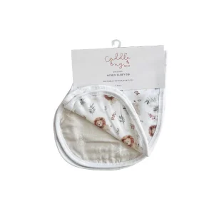 Cuddle Bug & Co Burp Bib Leo Lion & Duck