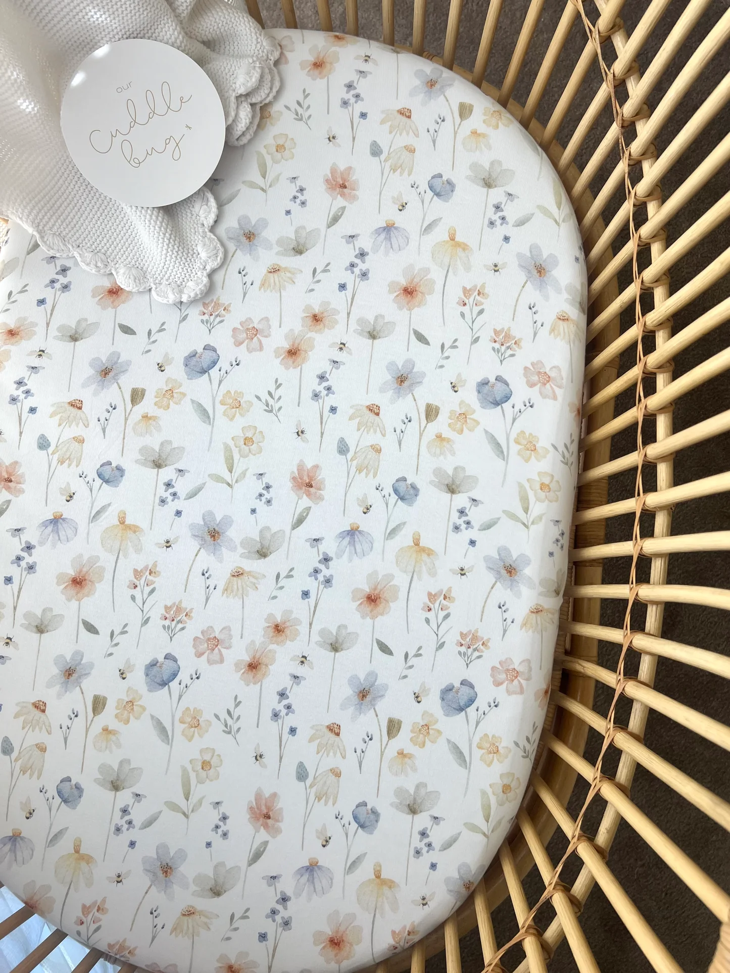 Cuddle Bug & Co Organic Co-Sleeper Sheet Meadow Cuddle Bug & Co Organic Co-Sleeper Sheet Meadow