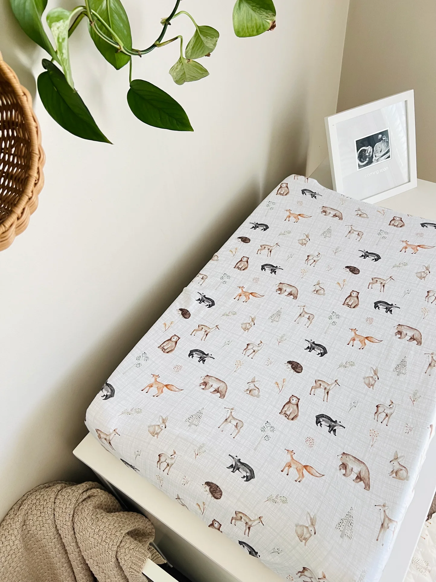 Cuddle Bug & Co Organic Co-Sleeper Sheet Woodland1 Cuddle Bug & Co Organic Co-Sleeper Sheet Woodland - Image 2