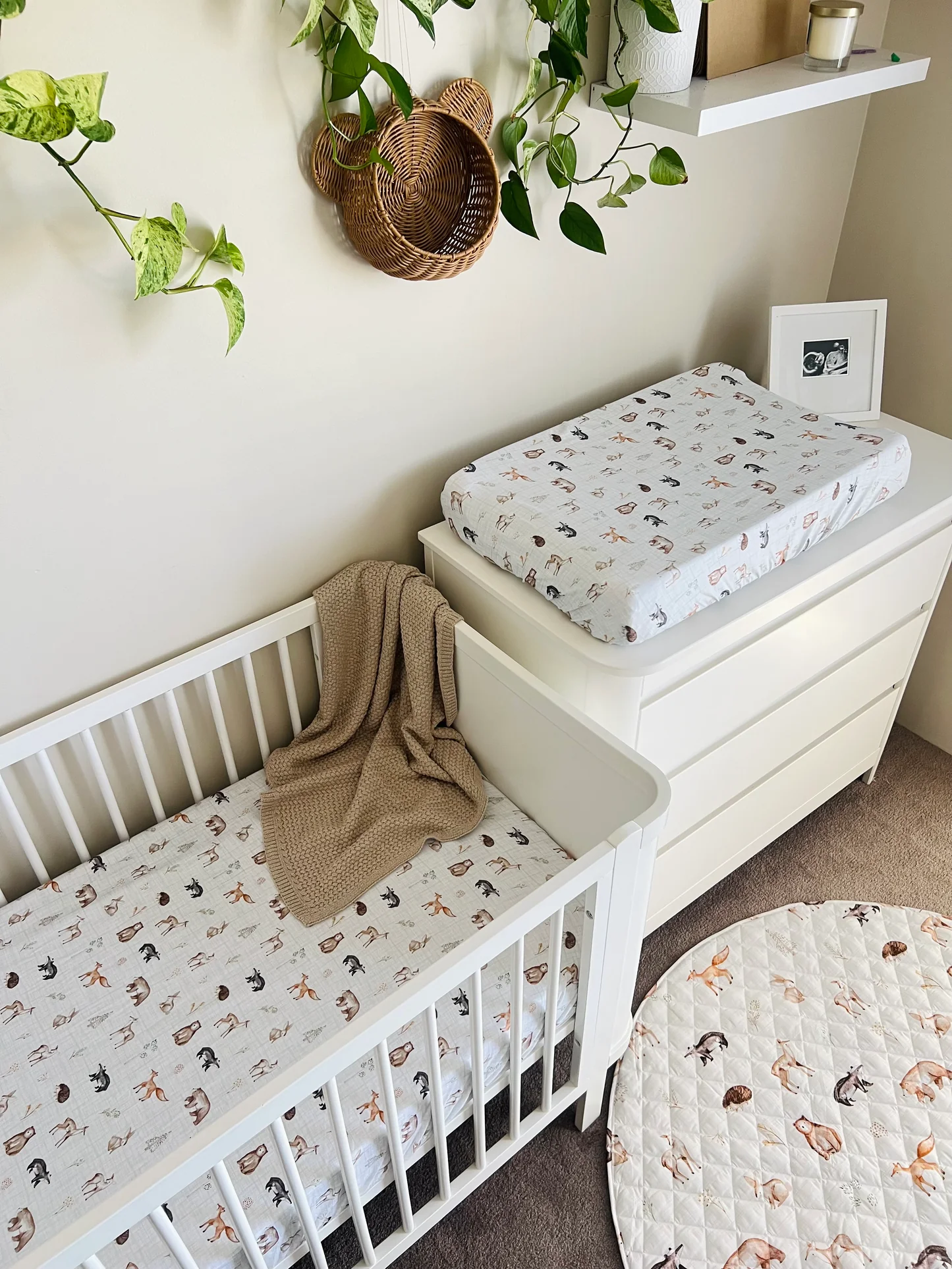 Cuddle Bug & Co Organic Fitted Cot Sheet Woodland1 Cuddle Bug & Co Organic Fitted Cot Sheet Woodland - Image 2