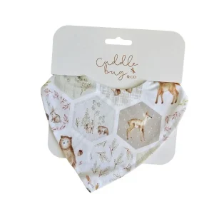 Cuddle Bug & Co Waterproof Dribble Bib Patchwork Woodland