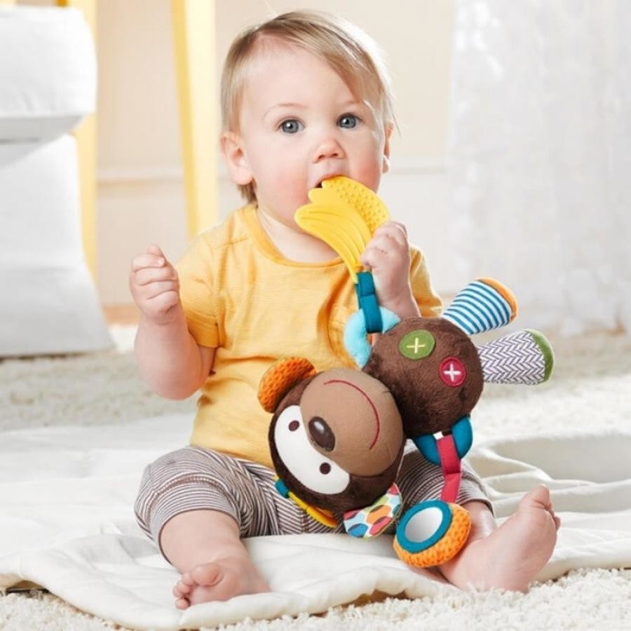 Skip Hop Bandana Buddy Activity Toy Monkey1 Skip Hop Bandana Buddy Activity Toy Monkey - Image 2