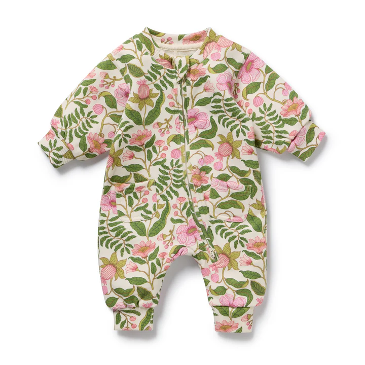 Wilson & Frenchy Ma Fleur Organic Terry Growsuit Wilson & Frenchy Ma Fleur Organic Terry Growsuit