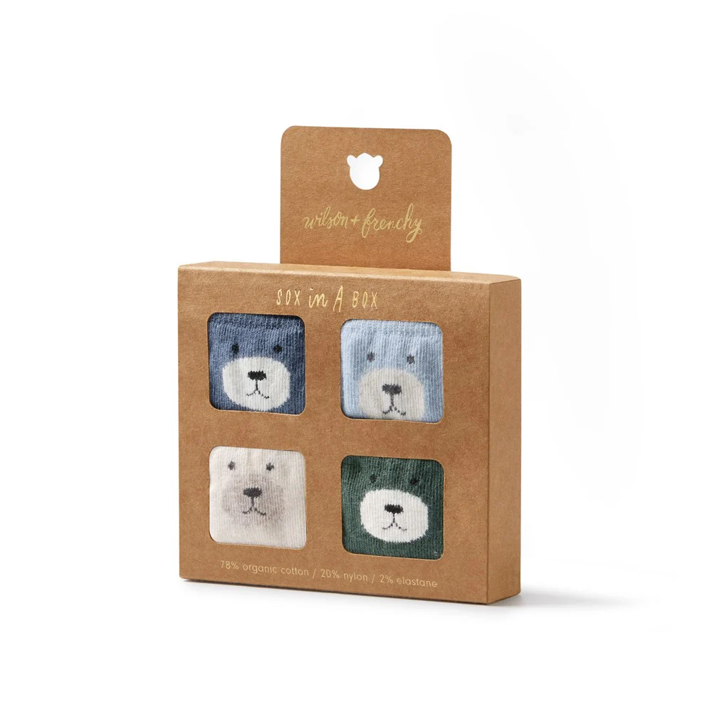 Wilson & Frenchy Organic 4 Pack Baby Socks Wilson & Frenchy Organic 4 Pack Baby Socks