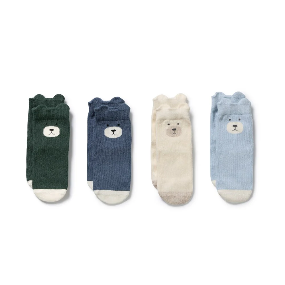Wilson & Frenchy Organic 4 Pack Baby Socks1 Wilson & Frenchy Organic 4 Pack Baby Socks - Image 2