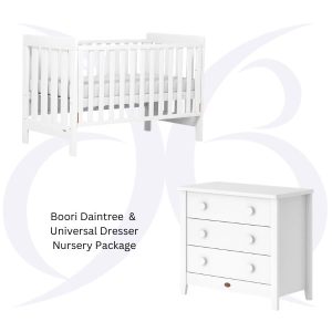 Boori Daintree & Universal Dresser Nursery Package Boori Daintree Cot & Universal 3 Draw Dresser Nursery Package
