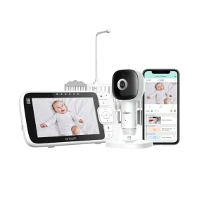 Oricom Skyview AI 5" Smart HD Baby Monitor with Cot Stand OBH650AI