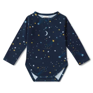 Snuggle Hunny Starry Night Long Sleeve Organic Bodysuit