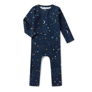 Snuggle Hunny Starry Night Organic Snugglesuit Convertible Romper