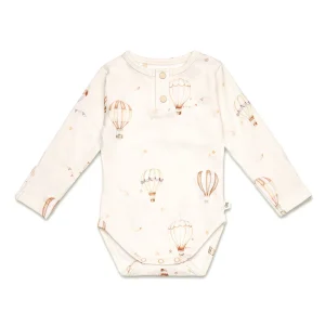 Snuggle Hunny Up & Away Long Sleeve Organic Bodysuit