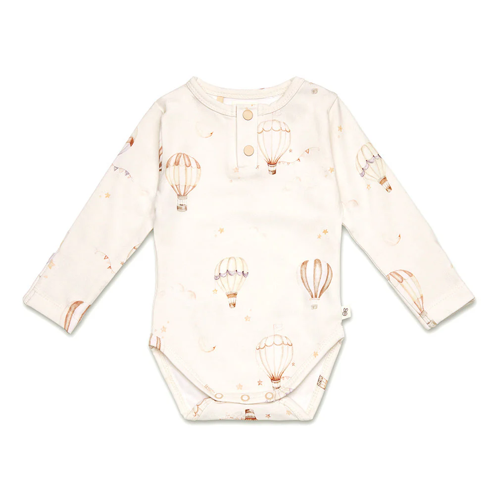 Snuggle Hunny Up & Away Long Sleeve Organic Bodysuit Snuggle Hunny Up & Away Long Sleeve Organic Bodysuit