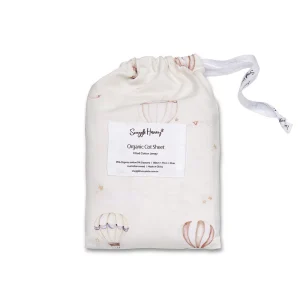 Snuggle Hunny Up & Away Organic Fitted Cot Sheet