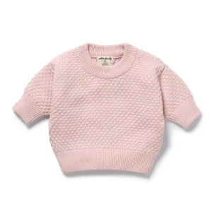 Wilson & Frenchy Marshmallow Organic Knitted Bubble Jumper