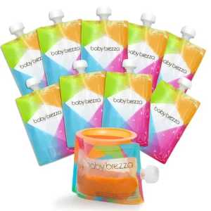 BabyBrezza Reusable Baby Food Pouches 10 Pack