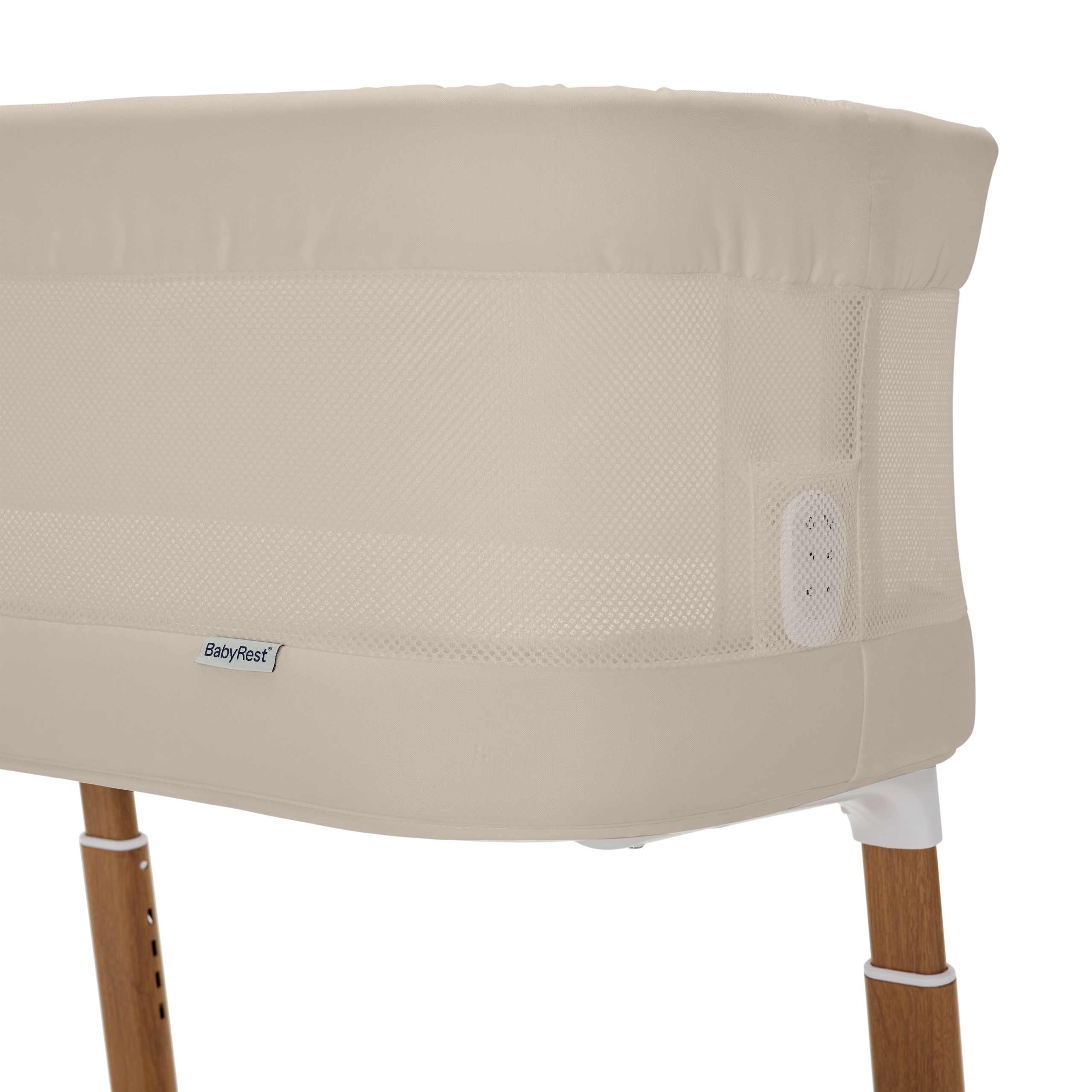 BabyRestSwanSmartBassinet_Walnut_Detail_3_BeigeWalnut BabyRest Swan Smart Bassinet Beige Walnut - Pre Order - Image 5