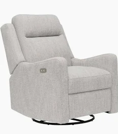 iL Tutto Henry Electric Recliner Glider Chair With USB Pure Grey