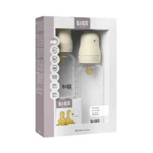 BIBS Grow and Flow Plastic Bottle Set Latex Ivory