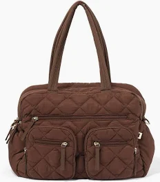OiOi Carry All Nappy Bag Puffy Chocolate Quilt