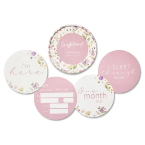 Snuggle Hunny Gracie & Jewel Pink Reversible Milestone Cards