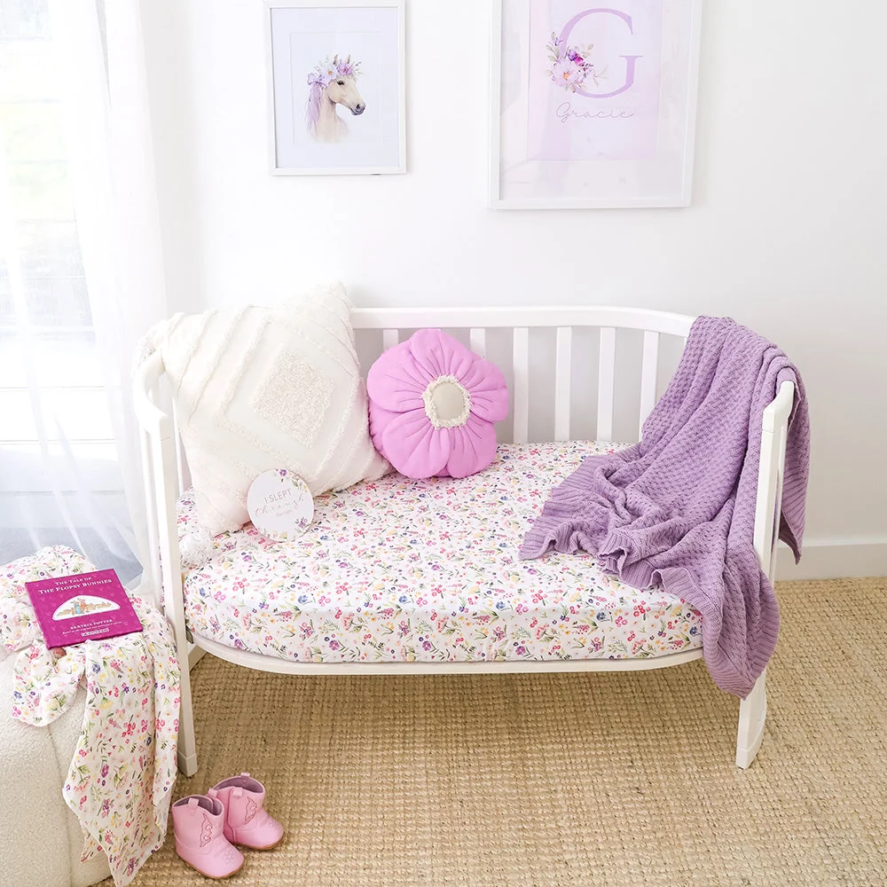 Snuggle Hunny Gracie Organic Fitted Cot Sheet 1 Snuggle Hunny Gracie Organic Fitted Cot Sheet - Image 2