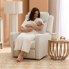 iL Tutto Henry Electric Recliner Glider Chair With USB Eggshell5 iL Tutto Henry Electric Recliner Glider Chair With USB Eggshell - Image 3