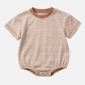 Toshi Baby Onesie SS Bubble Mini Mocha Toshi Baby Onesie S/S Bubble Mini Mocha