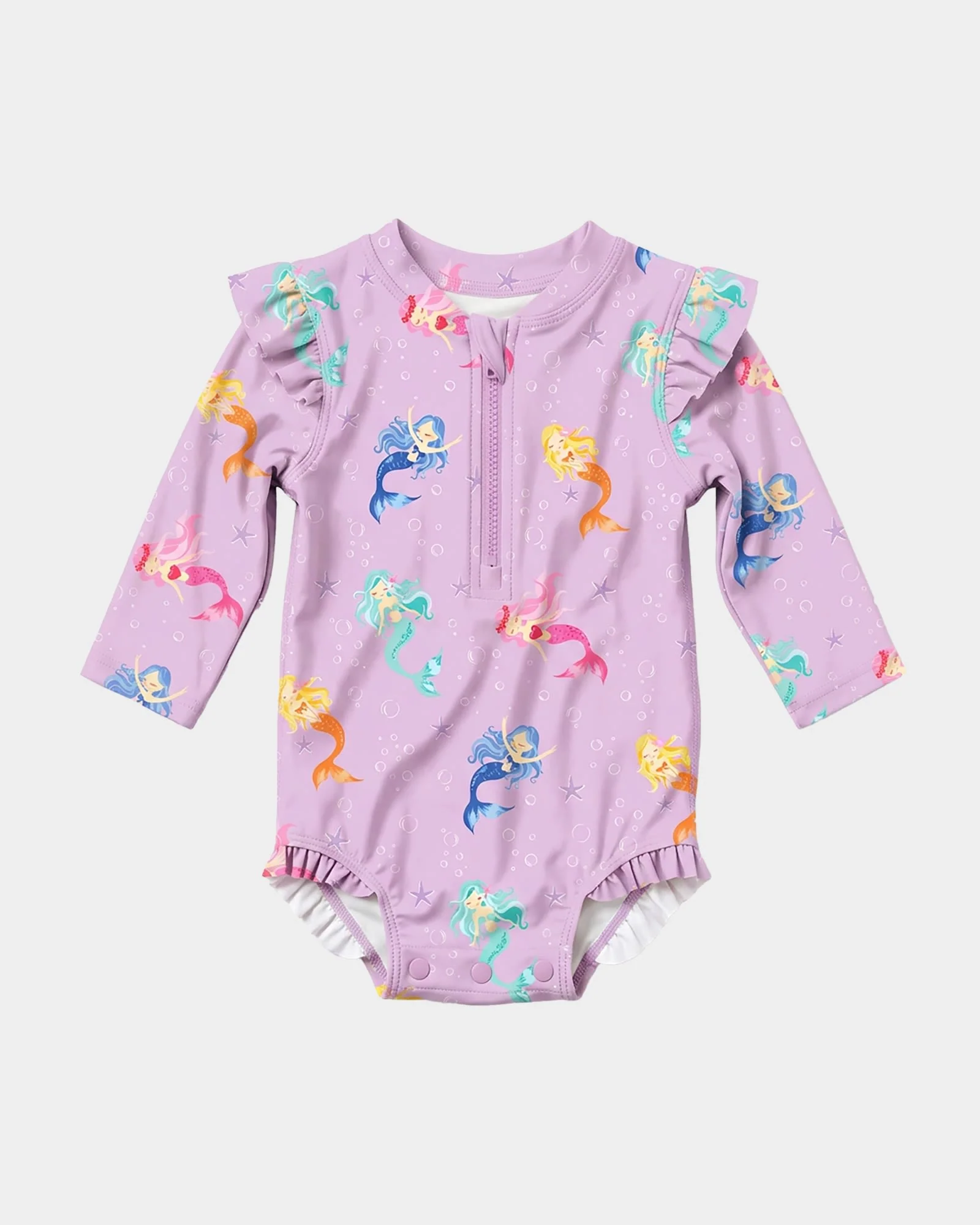 Toshi Swim Onesie LS Twinkle Princess Mermaid1 Toshi Swim Onesie L/S Twinkle Princess Mermaid - Image 2