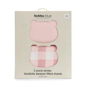 Bubba Blue Sundae 2pk Jersey Co Sleeper Bedside Sleeper Fitted Sheets Cupcake