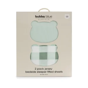 Bubba Blue Sundae 2pk Jersey Co Sleeper Bedside Sleeper Fitted Sheets Green Tea Bubba Blue Sundae 2pk Jersey Co Sleeper Bedside Sleeper Fitted Sheets Green Tea