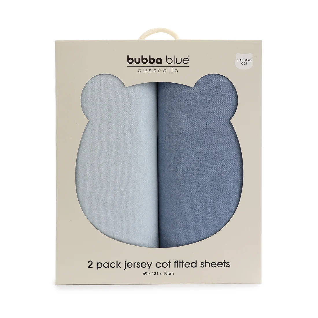 Bubba Blue Sundae 2pk Jersey Cot Fitted Sheets Blueberry Bubba Blue Sundae 2pk Jersey Cot Fitted Sheets Blueberry