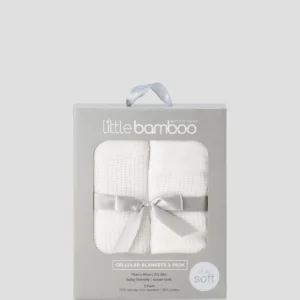 Little Bamboo Baby Cellular Blanket 2Pk Natural Little Bamboo Baby Cellular Blanket 2Pk Natural