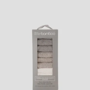 Little Bamboo Baby Towelling Washers 10PK Stone Grey Little Bamboo Baby Towelling Washers 10PK Stone Grey