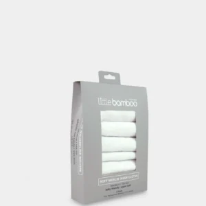 Little Bamboo Muslin Washers 6 Pack Natural Little Bamboo Muslin Washers 6 Pack Natural