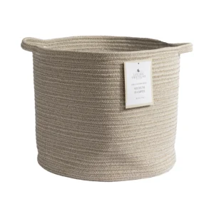 Living Textiles Medium Cotton Rope Hamper Natural