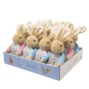 Peter Rabbit & Flopsy Bean Rattle Soft Toys