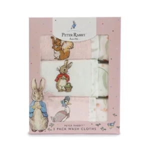 Peter Rabbit Flopsy Mopsy & Cottontail 3pk Face Washers