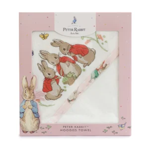 Peter Rabbit Flopsy Mopsy & Cottontail Hooded Towel