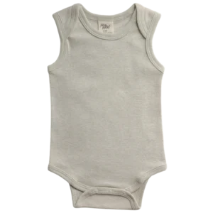 Fibre for Good Organic Sleeveless Bodysuit Sage