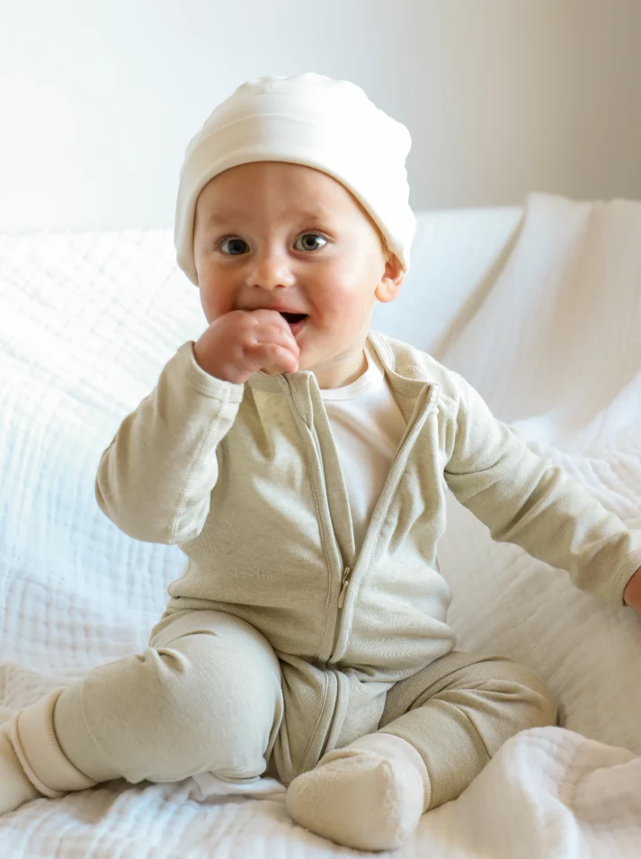 Fibre for Good Organic Zip Romper Sage1 Fibre for Good Organic Zip Romper Sage - Image 2