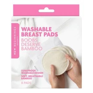 New Beginnings Washable Nursing Pads 8pk