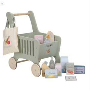 Little Dutch Wooden Play Shopping Cart