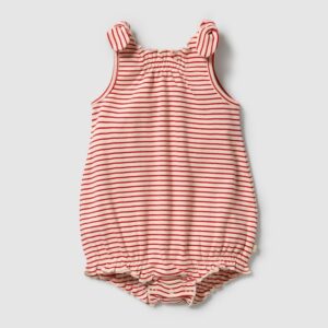 Wilson & Frenchy Candy Cane Stripe Organic Playsuit