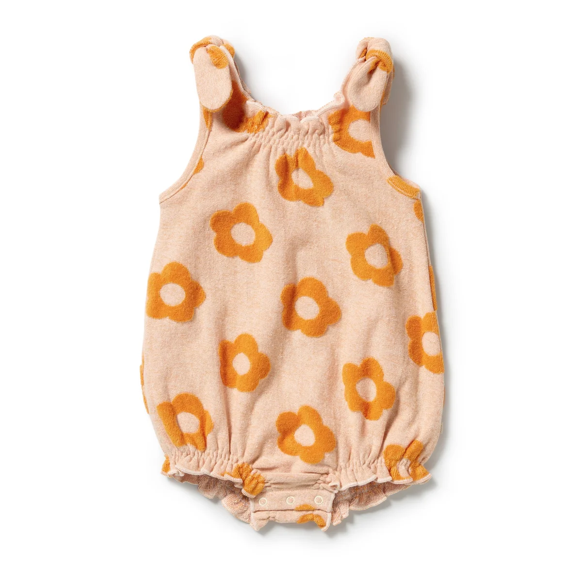 Wilson & Frenchy Daisy Glow Organic Terry Tie Playsuit Wilson & Frenchy Daisy Glow Organic Terry Tie Playsuit